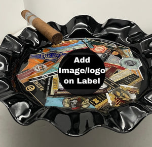 Personalize Ashtray with Cigar Bands - Decor - Wall Art - Wedding Gift - Rolling Tray - Serving Tray