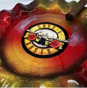 Guns N’ Roses Ashtray | Rolling Tray | Handmade Home Decor | Wall Art