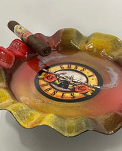 Load image into Gallery viewer, Guns N’ Roses Ashtray | Rolling Tray | Handmade Home Decor | Wall Art