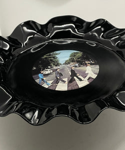 Beatles - Abbey Road Ashtray | Rolling Tray | Handmade Home Decor  | Custom Painted Repurposed Vinyl Record | Ice Cube and Smokey